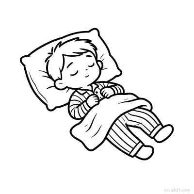 Free printable Baby Sleeping  Coloring Page - Free PDF Printable Baby Coloring Sheets coloring page