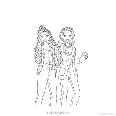Free printable Barbie Career Women  Coloring Page - Free PDF Printable Barbie Coloring Sheets coloring page
