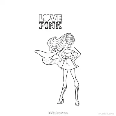 Free printable Barbie Superhero 3 Coloring Page - Free PDF Printable Barbie Coloring Sheets coloring page