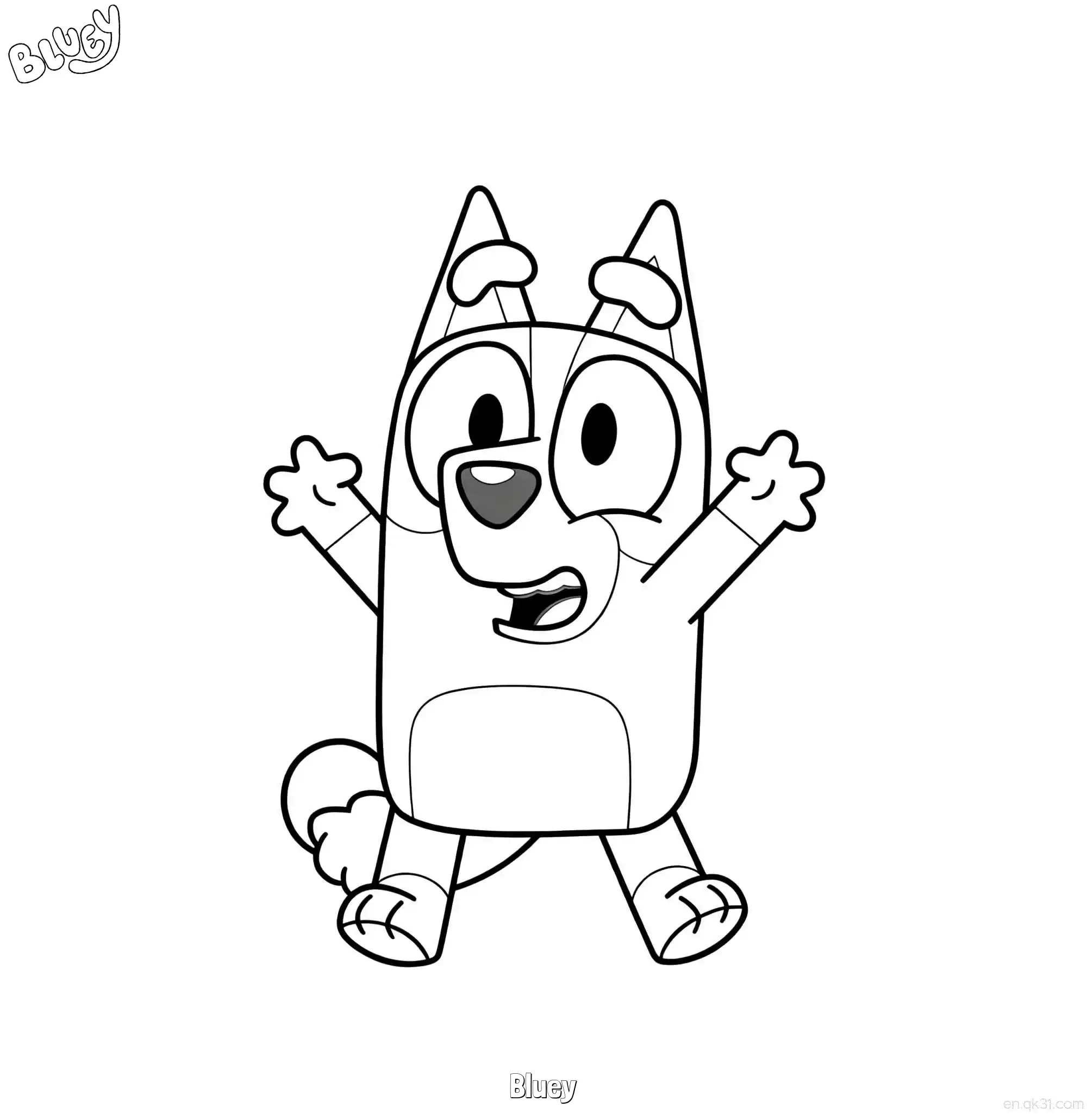 Bluey 2 Coloring Page - Free Printable Bluey PDF Coloring Sheets – Free Printable Coloring Page for Kids and Adults