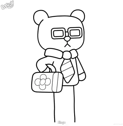 Free printable Bingo  Coloring Page - Free Printable Bluey PDF Coloring Sheets coloring page