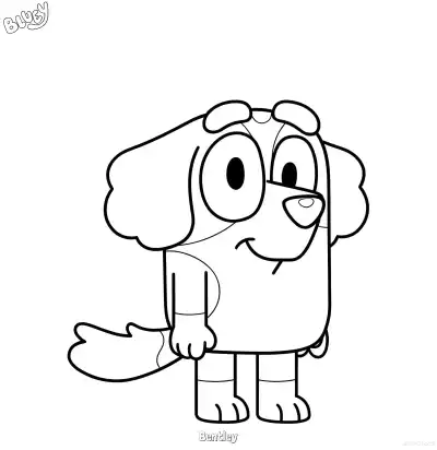 Free printable Bentley  Coloring Page - Free Printable Bluey PDF Coloring Sheets coloring page