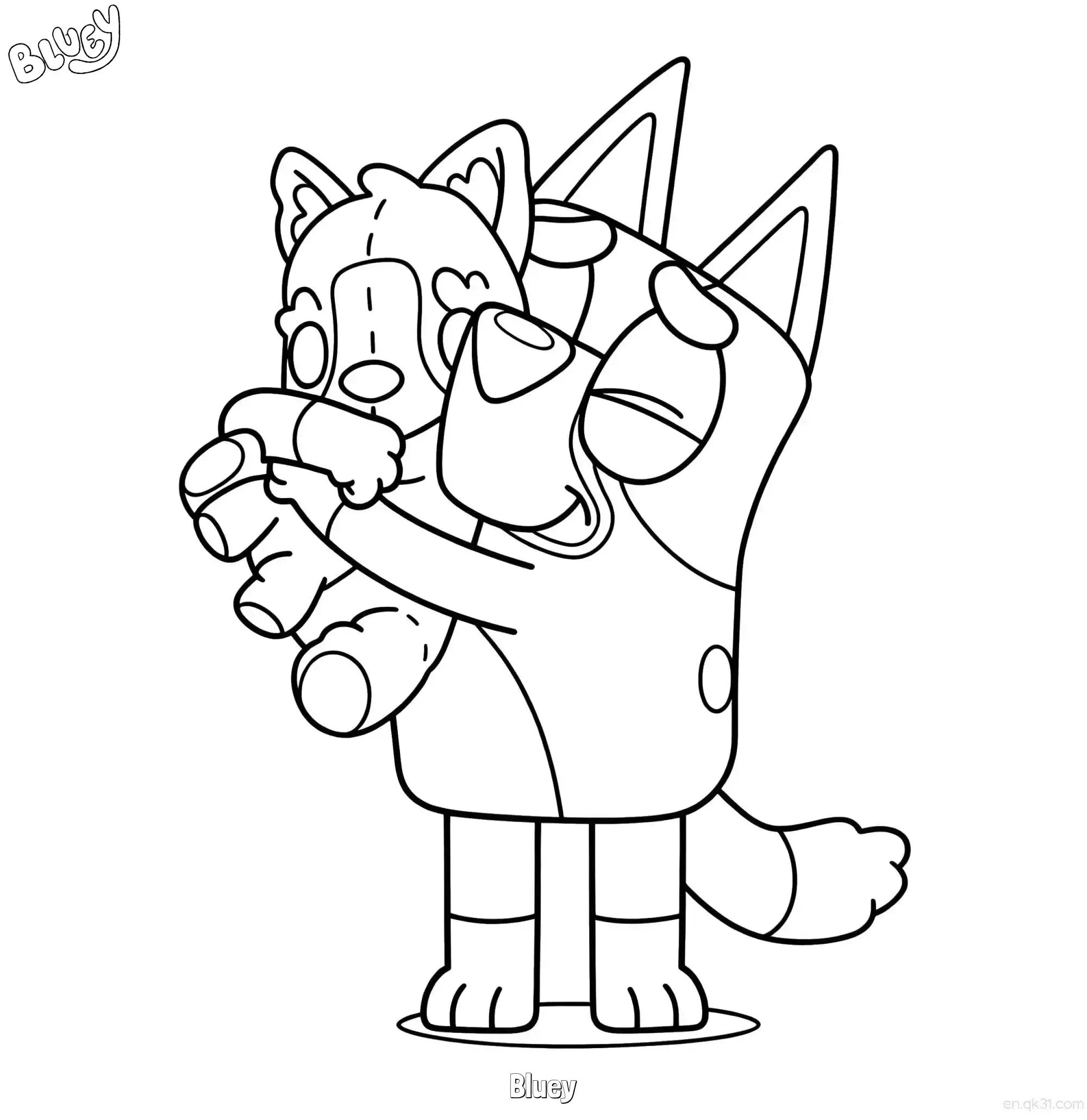 Bluey  Coloring Page - Free Printable Bluey PDF Coloring Sheets – Free Printable Coloring Page for Kids and Adults
