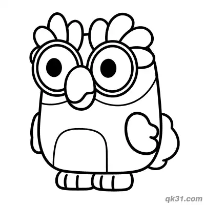 Free printable Chattermax Character Line Art Coloring Page | Free Printable coloring page