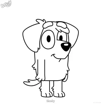 Free printable Chucky  Coloring Page - Free Printable Bluey PDF Coloring Sheets coloring page