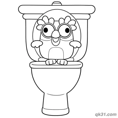 Free printable Close Up Chattermax Coloring Page | Free Simple Printable for Toddlers coloring page
