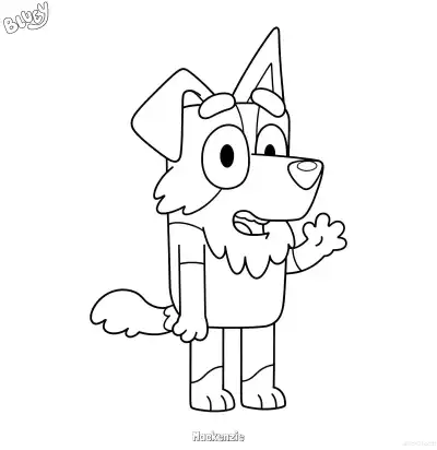 Free printable Mackenzie 1 Coloring Page - Free Printable Bluey PDF Coloring Sheets coloring page