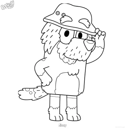 Free printable Missy 1 Coloring Page - Free Printable Bluey PDF Coloring Sheets coloring page