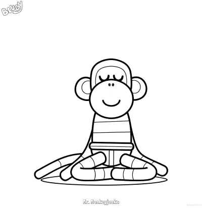 Free printable Mr. Monkeyjocks  Coloring Page - Free Printable Bluey PDF Coloring Sheets coloring page