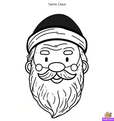 Free printable Free Printable Santa Claus Coloring Pages for Christmas coloring page