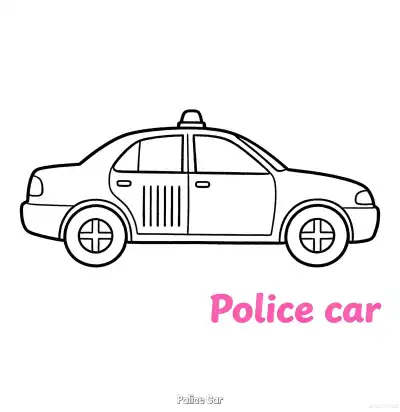 Free printable Police Car 11 Coloring Page - Free Printable American Police Car PDFS Coloring Sheets coloring page
