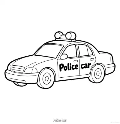Free printable Police Car 15 Coloring Page - Free Printable American Police Car PDFS Coloring Sheets coloring page