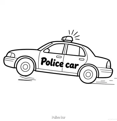 Free printable Police Car 17 Coloring Page - Free Printable American Police Car PDFS Coloring Sheets coloring page