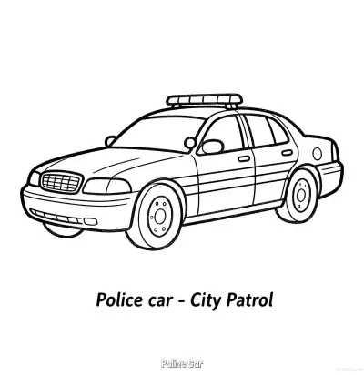 Free printable Police Car 21 Coloring Page - Free Printable American Police Car PDFS Coloring Sheets coloring page