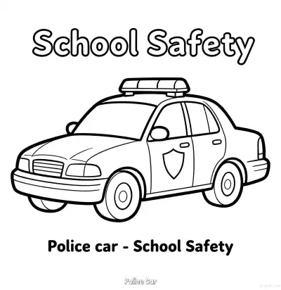Free printable Police Car 23 Coloring Page - Free Printable American Police Car PDFS Coloring Sheets coloring page