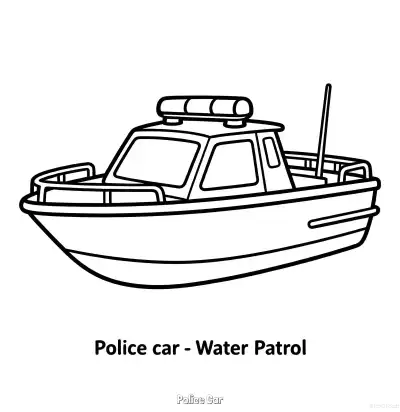 Free printable Police Car 24 Coloring Page - Free Printable American Police Car PDFS Coloring Sheets coloring page