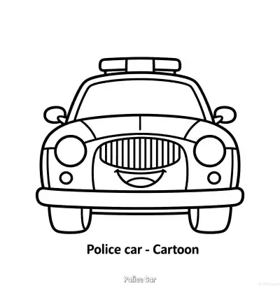 Free printable Police Car 26 Coloring Page - Free Printable American Police Car PDFS Coloring Sheets coloring page