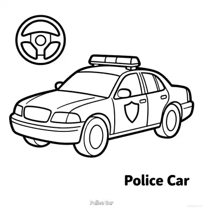 Free printable Police Car 29 Coloring Page - Free Printable American Police Car PDFS Coloring Sheets coloring page
