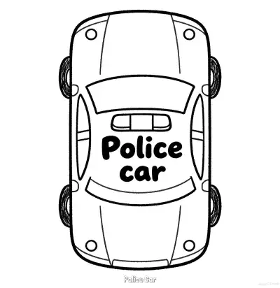 Free printable Police Car 3 Coloring Page - Free Printable American Police Car PDFS Coloring Sheets coloring page