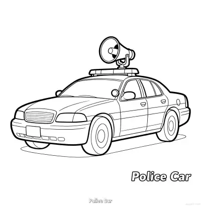 Free printable Police Car 30 Coloring Page - Free Printable American Police Car PDFS Coloring Sheets coloring page