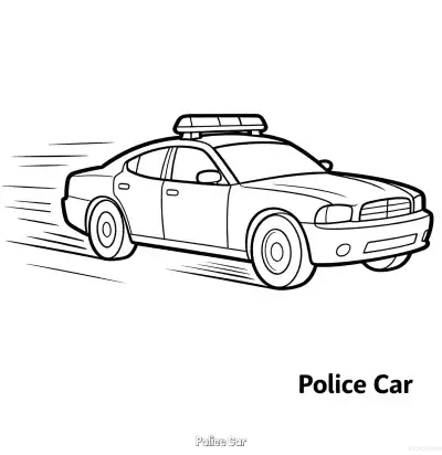 Free printable Police Car 32 Coloring Page - Free Printable American Police Car PDFS Coloring Sheets coloring page