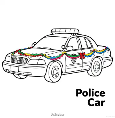 Free printable Police Car 34 Coloring Page - Free Printable American Police Car PDFS Coloring Sheets coloring page