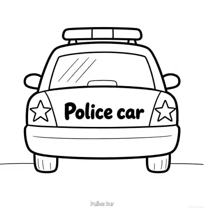 Free printable Police Car 39 Coloring Page - Free Printable American Police Car PDFS Coloring Sheets coloring page