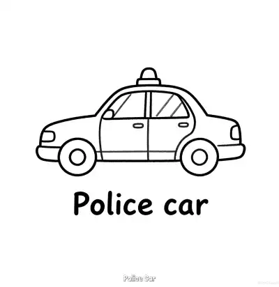 Free printable Police Car 4 Coloring Page - Free Printable American Police Car PDFS Coloring Sheets coloring page