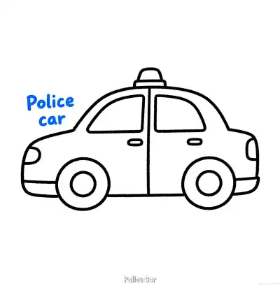 Free printable Police Car 41 Coloring Page - Free Printable American Police Car PDFS Coloring Sheets coloring page