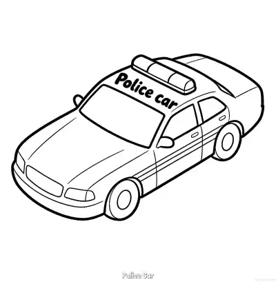 Free printable Police Car 43 Coloring Page - Free Printable American Police Car PDFS Coloring Sheets coloring page