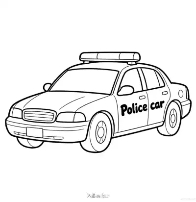 Free printable Police Car 46 Coloring Page - Free Printable American Police Car PDFS Coloring Sheets coloring page