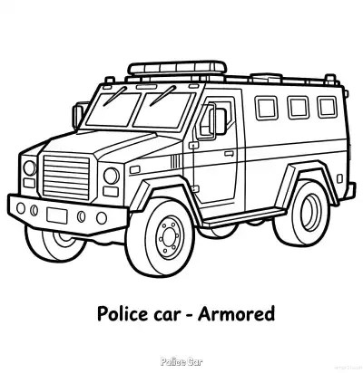 Free printable Police Car 47 Coloring Page - Free Printable American Police Car PDFS Coloring Sheets coloring page