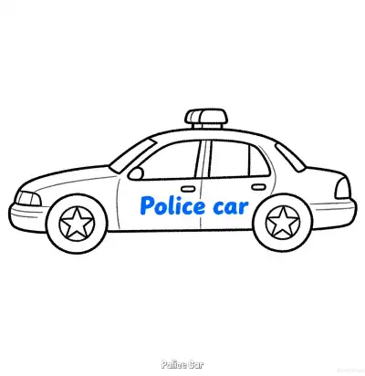 Free printable Police Car 5 Coloring Page - Free Printable American Police Car PDFS Coloring Sheets coloring page