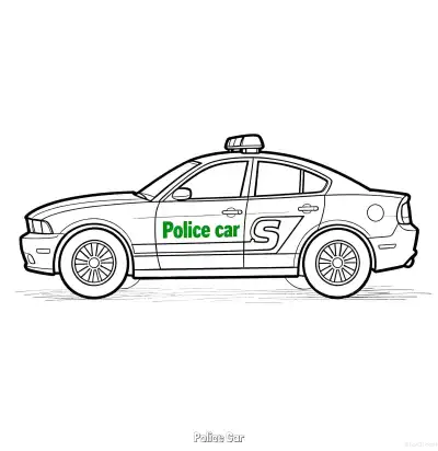 Free printable Police Car 53 Coloring Page - Free Printable American Police Car PDFS Coloring Sheets coloring page