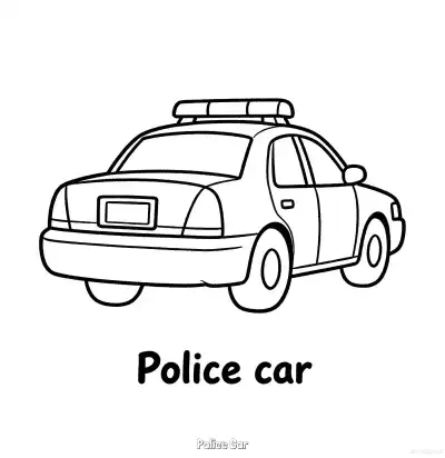 Free printable Police Car 7 Coloring Page - Free Printable American Police Car PDFS Coloring Sheets coloring page