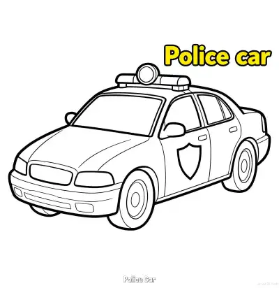 Free printable Police Car 8 Coloring Page - Free Printable American Police Car PDFS Coloring Sheets coloring page