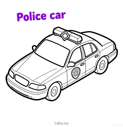 Free printable Police Car 9 Coloring Page - Free Printable American Police Car PDFS Coloring Sheets coloring page