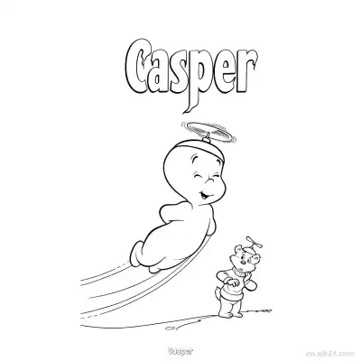 Free printable Casper 2 Coloring Page - Free PDF Printable Casper the Friendly Ghost Coloring Sheets coloring page