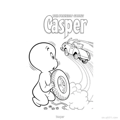 Free printable Casper 4 Coloring Page - Free PDF Printable Casper the Friendly Ghost Coloring Sheets coloring page