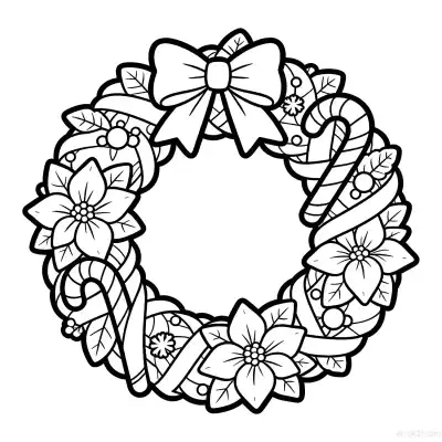 Free printable Christmas Decorations 1 Coloring Page - Free Printable Christmas PDFS Coloring Sheets coloring page