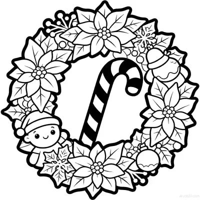 Free printable Christmas Decorations 2 Coloring Page - Free Printable Christmas PDFS Coloring Sheets coloring page