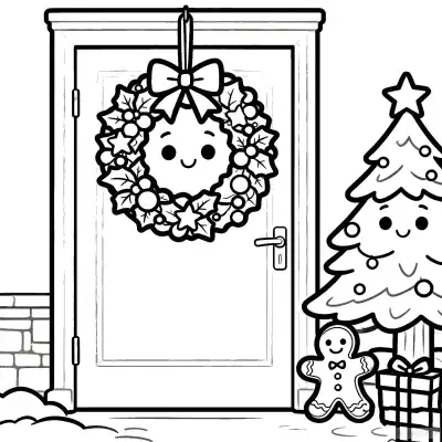 Free printable Christmas Decorations 8 Coloring Page - Free Printable Christmas PDFS Coloring Sheets coloring page