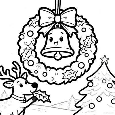 Free printable Christmas Decorations 9 Coloring Page - Free Printable Christmas PDFS Coloring Sheets coloring page