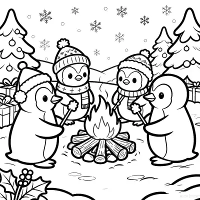 Free printable Christmas Dinner  Coloring Page - Free Printable Christmas PDFS Coloring Sheets coloring page