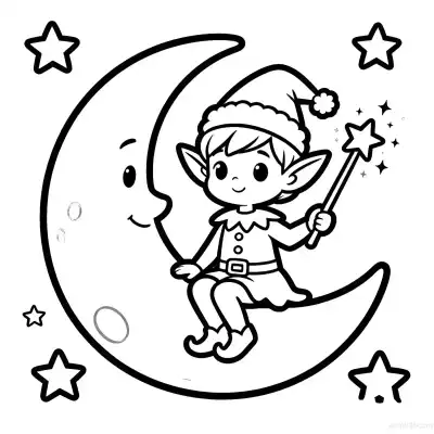 Free printable Christmas Elf 3 Coloring Page - Free Printable Christmas PDFS Coloring Sheets coloring page