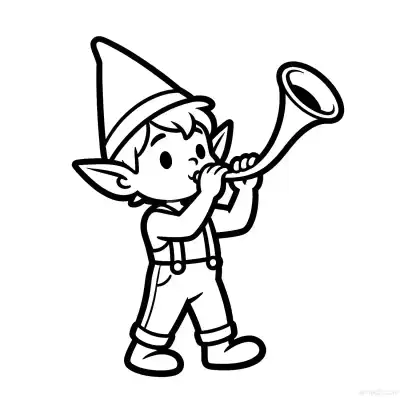 Free printable Christmas Elf 4 Coloring Page - Free Printable Christmas PDFS Coloring Sheets coloring page