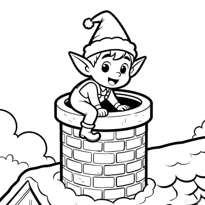 Free printable Christmas Elf 6 Coloring Page - Free Printable Christmas PDFS Coloring Sheets coloring page