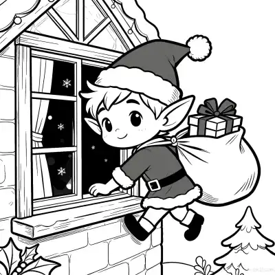 Free printable Christmas Elf 7 Coloring Page - Free Printable Christmas PDFS Coloring Sheets coloring page