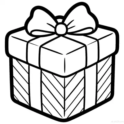 Free printable Christmas Gift 1 Coloring Page - Free Printable Christmas PDFS Coloring Sheets coloring page