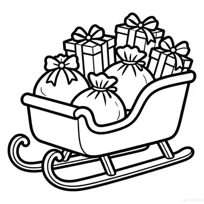 Free printable Christmas Gift 2 Coloring Page - Free Printable Christmas PDFS Coloring Sheets coloring page